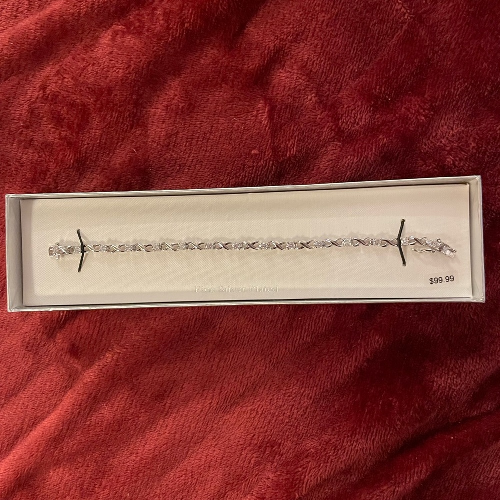 Silver Bracelet with Cubic Zirconium